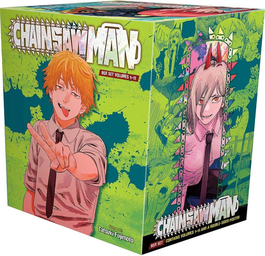 Chainsaw Man Box Set: Includes volumes 1-11 Paperback by Tatsuki Fujimoto ISBN: 9781974741427 - Edu Lover