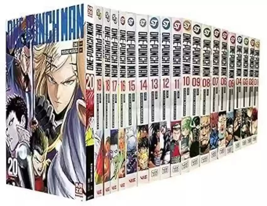 One-Punch Man Box Set (Volume 1-21)  (Paperback, Yusuke Murata) ISBN: 9789124023164 - Edu Lover