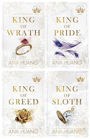 Kings of Sin Series 4 Books Collection Set By Ana Huang (King of Wrath, King of Pride, King of Greed and King of Sloth) Paperback by Anna Huang - Edu Lover
